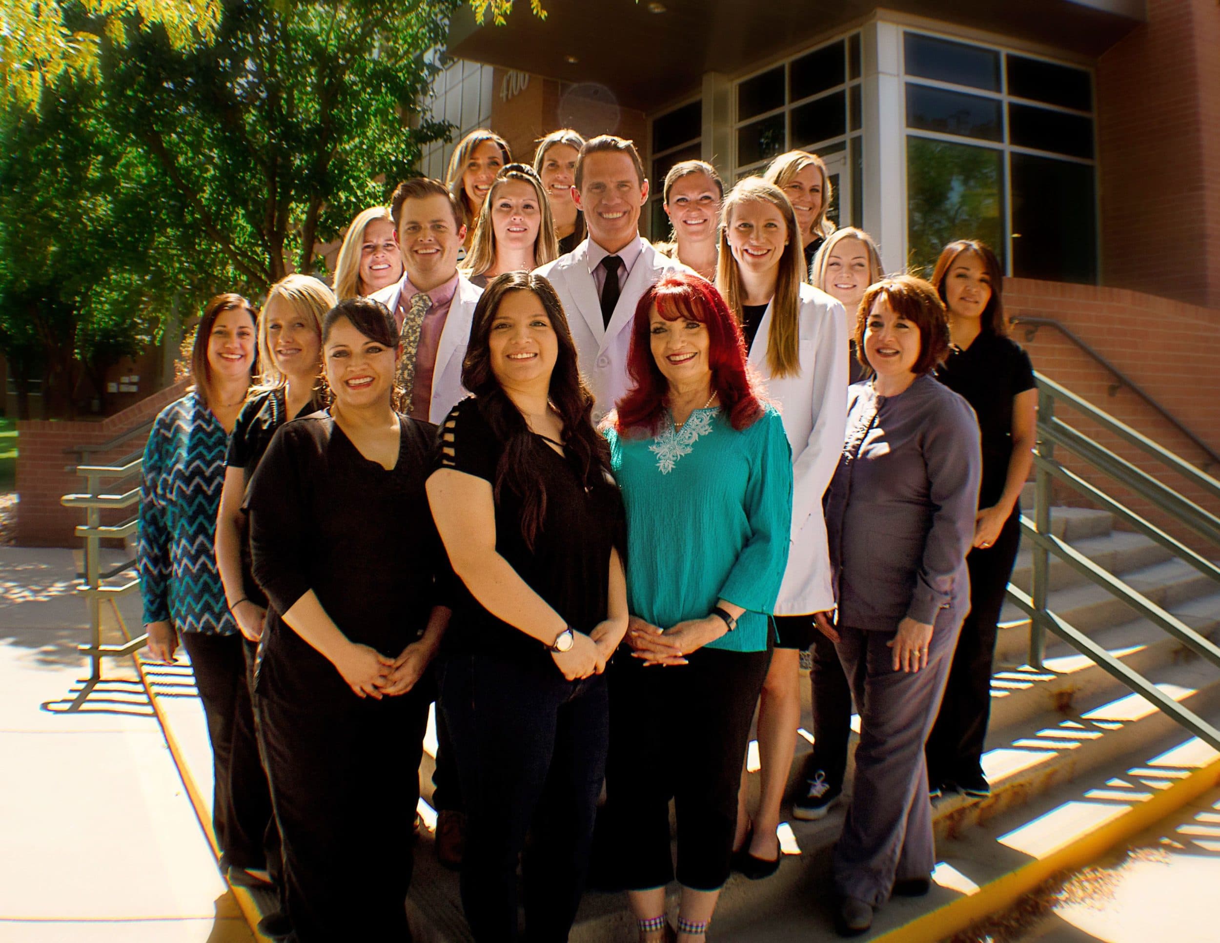 group of people with doctor